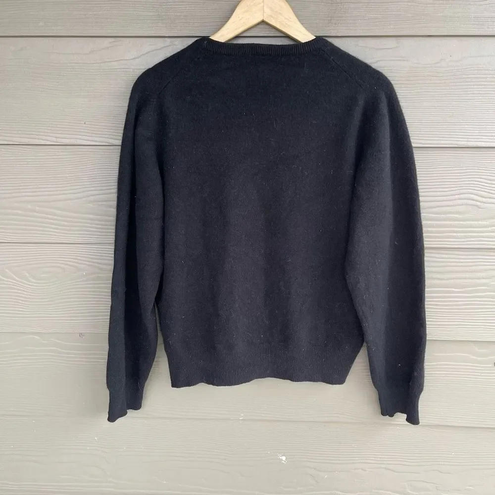 Wesley 100% lambswool crewneck pullover sweater - Picture 4 of 4